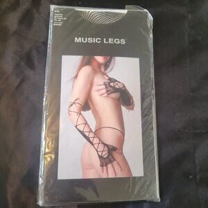Fishnet Glove Lace up Arm wraps/sleeves